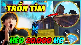 FREE FIRE | KÈO TRỐN TÌM CĂNG THẲNG 20K KIM CƯƠNG CÙNG RUBY VÀ VỀN