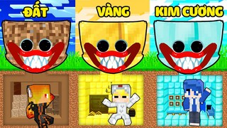 TÔ GÀ THỬ THÁCH XÂY HẦM SIÊU BÍ MẬT HUGGY WUGGY TRONG MINECRAFT*1 NGÀY CĂN XÂY HẦM HUGGY BÍ MẬT