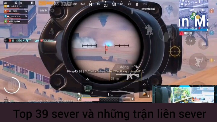 top 29 sever và những trận đấu đẳng cấp