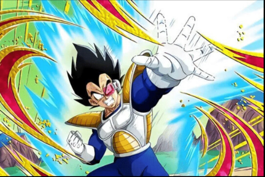 Vegeta eats a Senzu bean, and his combat power reaches 60,000, 30,000 lower than Goku.