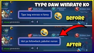 TYPE DAW WINRATE KO? NAPA FOLLOW BACK ANG IDOL NATIN!! MLBB