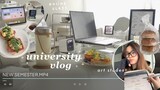 university vlog 🇲🇾 start of a new semester: art student, online class, new camera