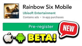 RAINBOW SIX MOBILE BETA! HOW TO PRE-REGISTER + TRAILER! (iOS/Android)