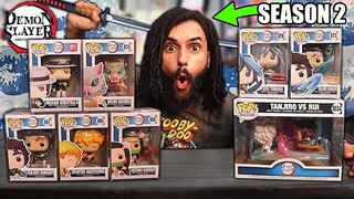 THE DEMON SLAYER FUNKO POPS AND SEASON 2 ARE UNBELIVABLE! *FUNKO POPS & NO SPOILER SEASON 2 REVIEW*