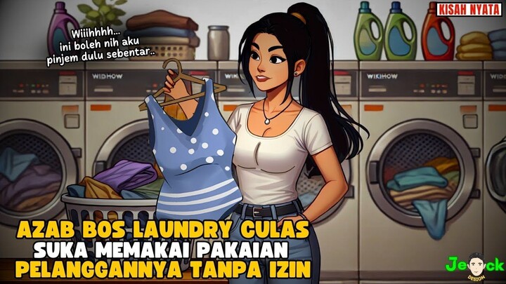 AZAB BOS LAUNDRY CULAS YANG SUKA PAKE BARANG MILIK PELANGGANYA TANPA IZIN  S