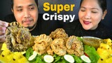 Filipino Food / Crispy Chicharon Bulaklak + Ginisang Monggo / Mukbang PH / Bioco Food Trip