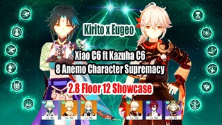 Xiao C6 ft Kazuha C6 Kirito x Eugeo - 8 Anemo Character Supremacy 2.8 Floor 12 Showcase