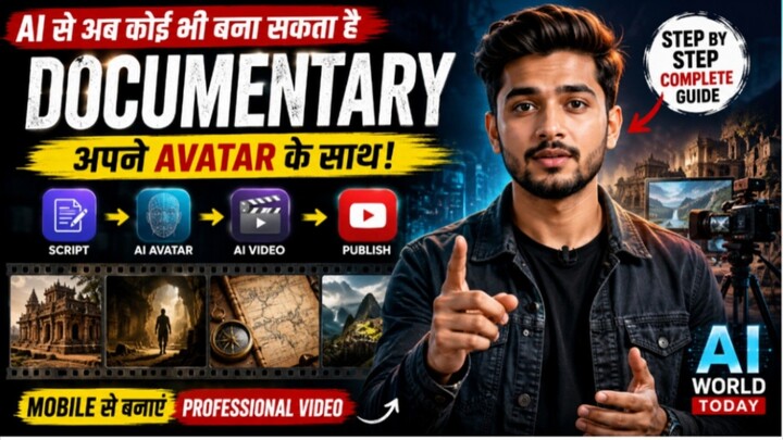 AI से Documentary Video कैसे बनाएं | Complete AI Video Making Tutorial