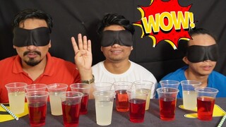 JUICE DRINKING EATING CHALLENGE  || BLIND FOLDED EATING CHALLENGE || EATING SHOW || SERAMBROTHERS