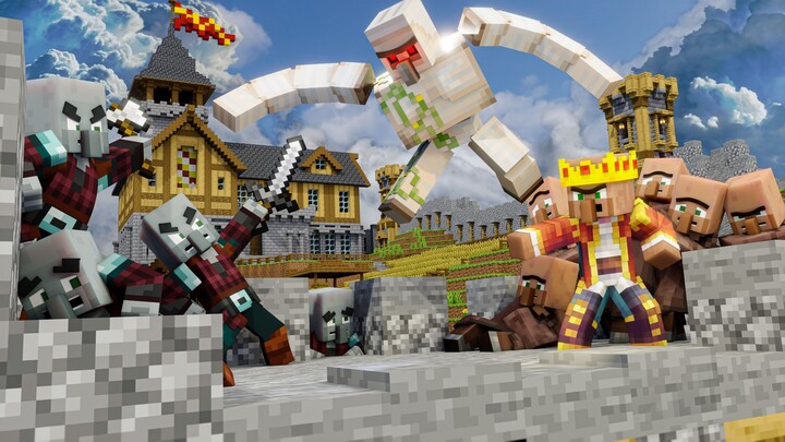 Villager VS Pillager: A History - The Villager Kingdom! (Minecraft Animation)
