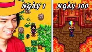 Mình đã chơi 100 ngày trong Stardew Valley (Mục tiêu 100% HOÀN HẢO)