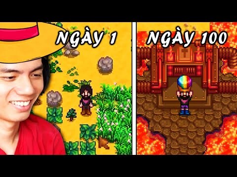 Mình đã chơi 100 ngày trong Stardew Valley (Mục tiêu 100% HOÀN HẢO)