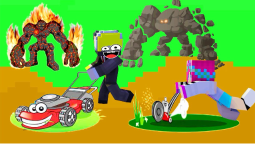 ONE VÀ NOOB YETI THỬ THÁCH CHƠI MINI GAME MÁY CẮT CỎ VÀ NHỮNG CON PET VIP NHẤT TRONG MINECRAFT