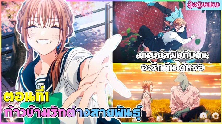 (สปอยอนิเมะใหม่) ก้าวข้ามรักต่างสายพันธุ์  : มนุษย์สมิงกับคนจะรักกันได้จริงหรอ | ตอนที่ 1