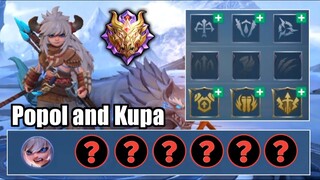 POPOL AND KUPA BEST BUILD 2023 | TOP 1 GLOBAL POPOL AND KUPA | MOBILE LEGENDS | MLBB