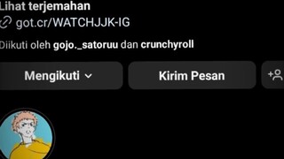 jujutsu kaisen Yuji itadori YouTube subscriber mashikan lnstagram follow aku sebagus capcut hebpsa