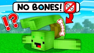 Mikey and JJ have NO BONES in Minecraft! - Maizen