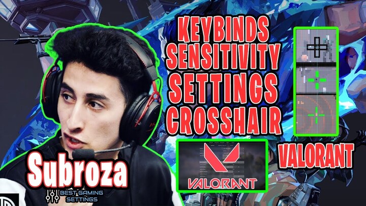 TSM Subroza Valorant Settings Sensitivity Keybinds Crosshair and Setup 2021