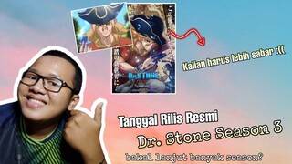 Tanggal rilis resmi dr.stone season 3,masih lama banget???