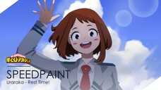 Uraraka - Rest Time! (Speedpaint Video)