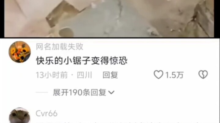 快乐的小锯子变得惊恐