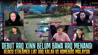 DEBUT RRQ XINNN BELUM BERHASIL! REAKSI STREAMER RRQ KALAH VS HOMEBOIS ESL