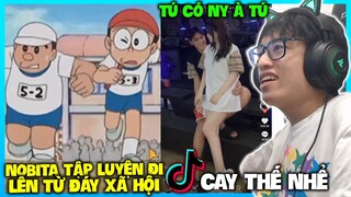 DOREMON NOBITA VUA ĐI LÊN TỪ ĐÁY XÃ HỘI ẢO MA VILLA VÀ ĐÂY LÀ TÚ CÓ NY | HÙNG AKIRA XEM TIK TOK VN