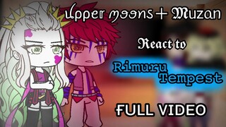 Upper Moons + Muzan react to Rimuru Tempest •Full Video•