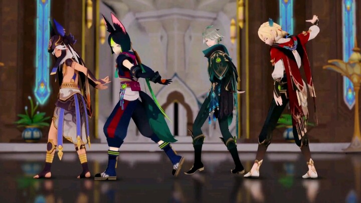 [Genshin Impact MMD/Tinari/Seno/Elhaysen/Kavi] Biarkan Pria Sumeru Berdering