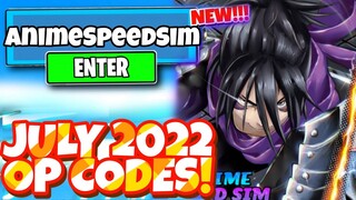 JULY *2022* ALL NEW SECRET OP CODES For ANIME SPEED SIM In Roblox Anime Speed Simulator!