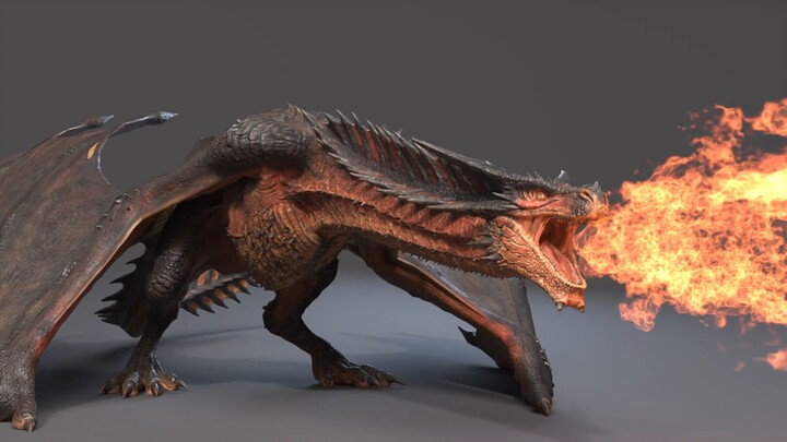 [3D Animation Reference] Tyrant Dragon Animation