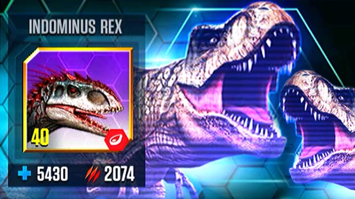 SOLO BATTLE INDOMINUS REX Vs INDOMINUS REX GEN 2 (JURASSIC WORLD).
