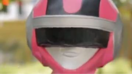 Michiko Makino as Pink Five Bioman Super