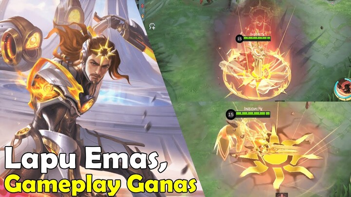 Lapu Emas, Gameplay Ganas || Review Skin Lapu-Lapu Collector mobile legends