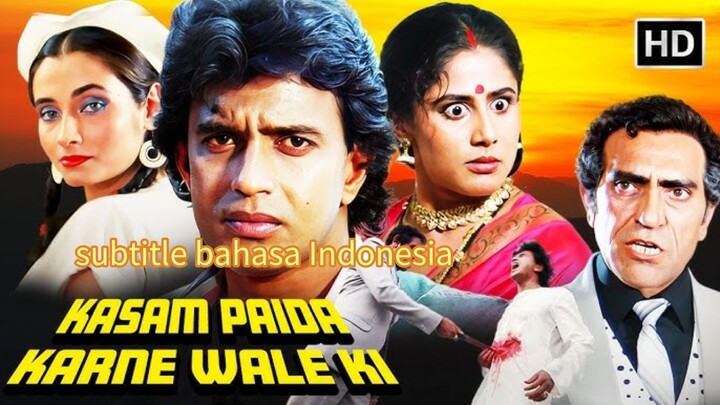 Jack yudhik _ film _Kasam_Paida_Karne_Wale_Ki_(1984)Mithun Chakraborty, Smita Patil, dan Amrish Puri