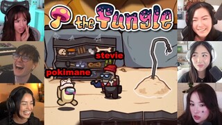 FIRST REACTIONS TO THE NEW AMONG US MAP "The Fungle" and BEING MURDERED BY STEVE!