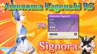 Can Jean with Amenoma Kageuchi R5 defeat Signora ?? [Genshin Impact]