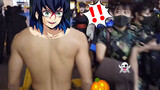 [Vlog]Bermain kostum di Jepang selama Halloween|Hashibira Inosuke