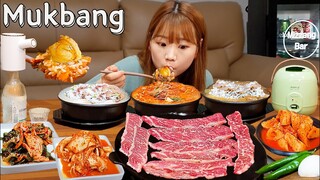 🥘한우소머리국밥3뚝,소갈비살구이,소주먹방🍶 이정도면 소머리국밥 완전 풀코스 아닌가유 😎경주 우두갈비 혼술 한식 MUKBANG ASMR EATINGSHOW REALSOUND 먹방