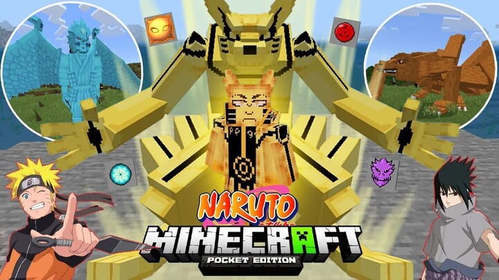 รีวิวแอดออน "นารูโตะสุดเท่ เนตรโครตเจ๋ง" ใน Minecraft มือถือ?🔥 (Naruto) | Minecraft Addon