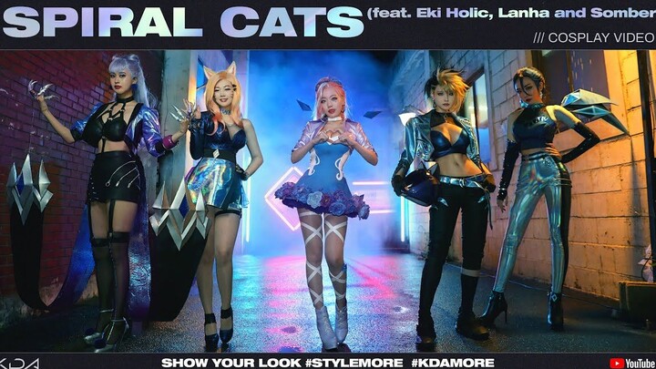 K/DA คอสเพลย์แมวเกลียวอย่างเป็นทางการของเซิร์ฟเวอร์เกาหลี (ร่วมกับ Eki Holic, Lanha และ Somber)