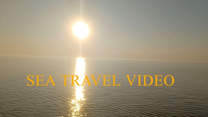 Sea travel video
