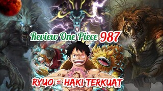 REVIEW ONE PIECE 987 - RAHASIA KELEMAHAN KAIDO, SULONG & PERGERAKAN HAWKINS | TERBARU