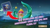 How to get secret redeem code free anniversary chest with epic skin in mobile legends 2021