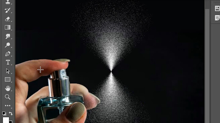 PS tutorial: Learn how to create a nozzle spray effect.