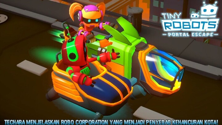 Techara Rekan Kakek Chip Menceritakan Sisi Gelap Robo Corporation |Tiny Robots: Portal Escape Part 2