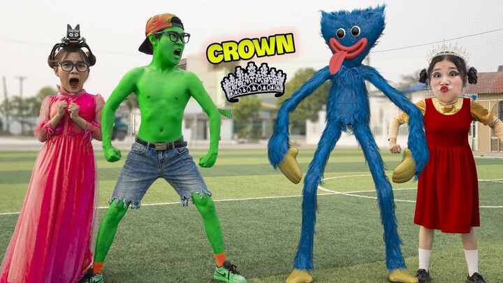 TANI'S CROWN : Nick vS huggy wuggy | Scary Teacher 3D In Real Life VS Squid Game DOLL