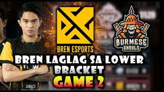 BREN ESPORTS VS. BURMESE GHOULS (GAME 2) UPPER BRACKET | MLBB World Championship 2020 | MLBB