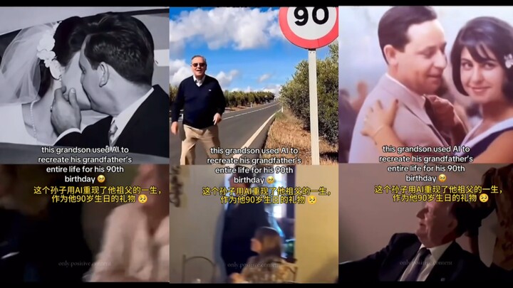 [TikTok] Grandson Uses AI to Recreate His Grandpa’s Life as a 90th Birthday Gift—This Is What the Tr