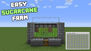 Minecraft: Easiest Automatic Sugarcane Farm! [1.16-1.17]